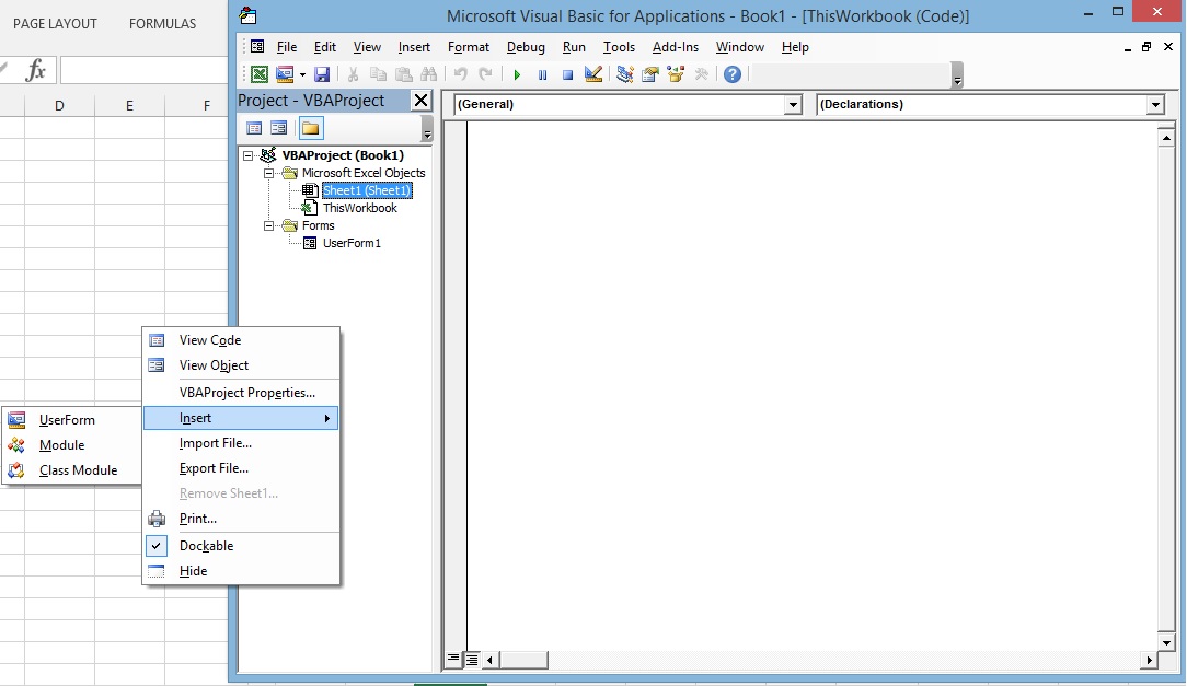 Visual Basic Editor